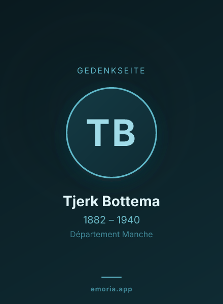 Gedenkportrait von Tjerk Bottema
