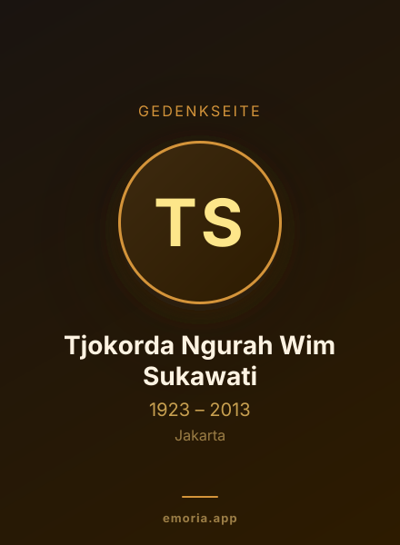 Gedenkportrait von Tjokorda Ngurah Wim Sukawati