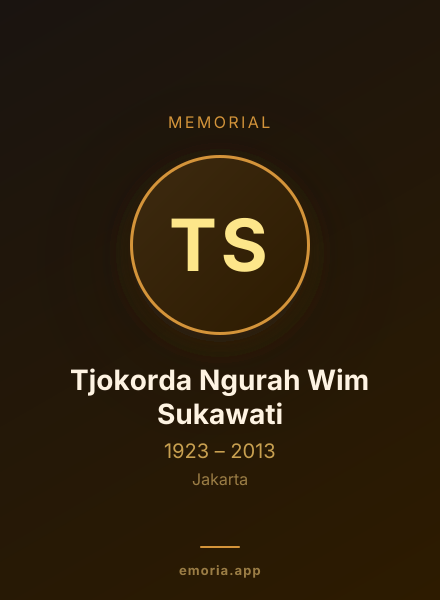 Memorial portrait of Tjokorda Ngurah Wim Sukawati