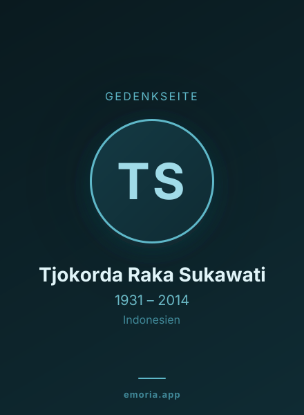 Gedenkportrait von Tjokorda Raka Sukawati