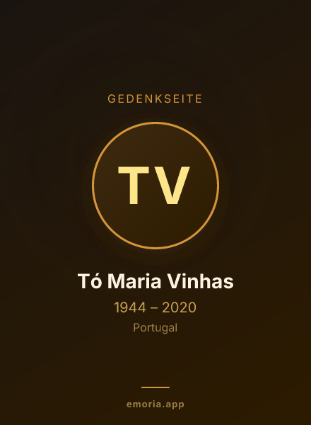 Gedenkportrait von Tó Maria Vinhas
