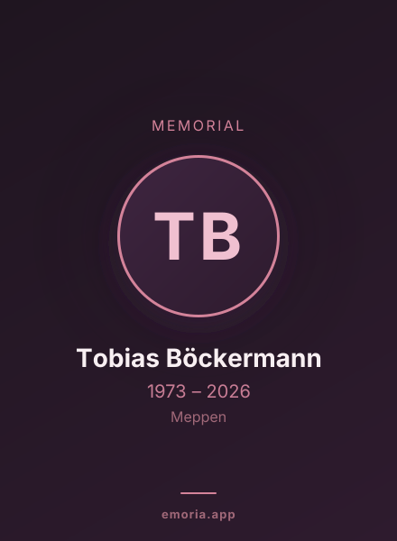 Memorial portrait of Tobias Böckermann