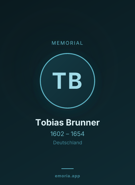 Memorial portrait of Tobias Brunner