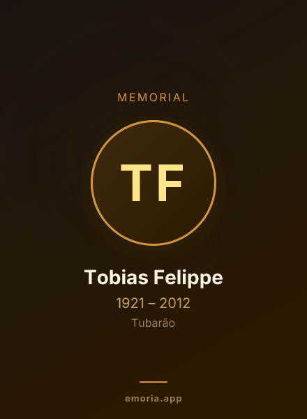 Memorial portrait of Tobias Felippe