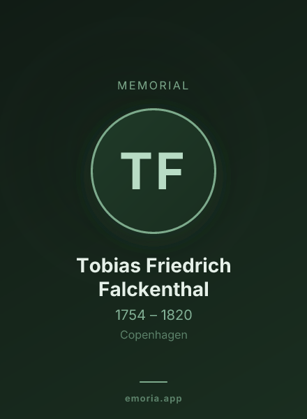 Memorial portrait of Tobias Friedrich Falckenthal
