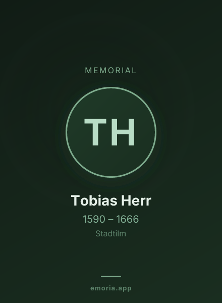 Memorial portrait of Tobias Herr