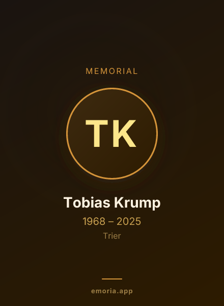 Memorial portrait of Tobias Krump