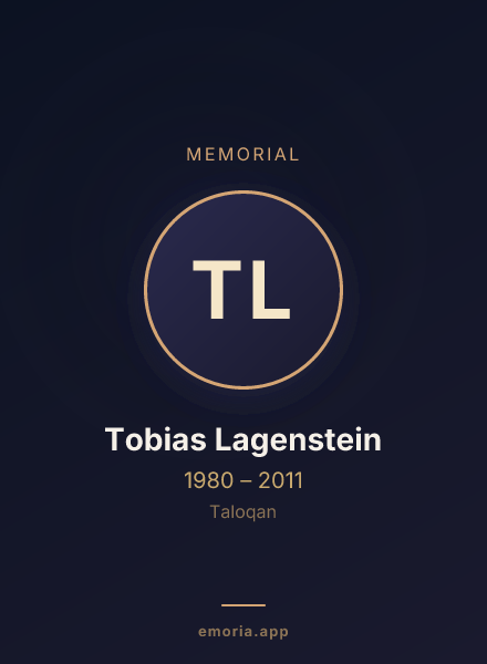Memorial portrait of Tobias Lagenstein