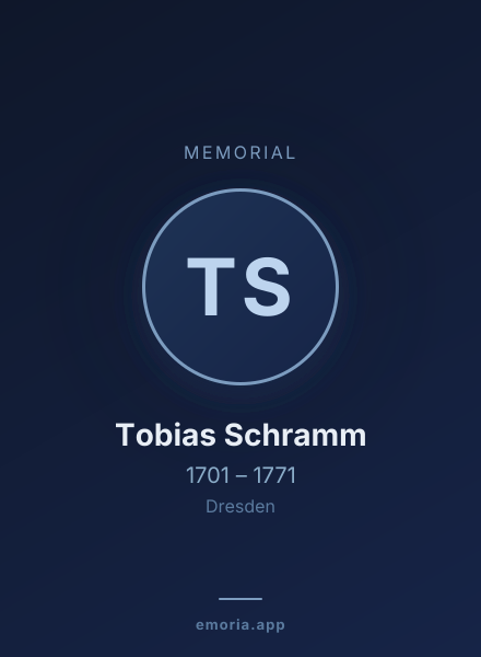 Memorial portrait of Tobias Schramm