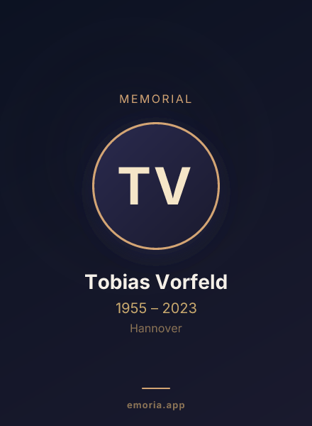 Memorial portrait of Tobias Vorfeld