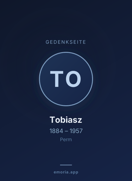 Gedenkportrait von Tobiasz