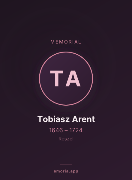 Memorial portrait of Tobiasz Arent