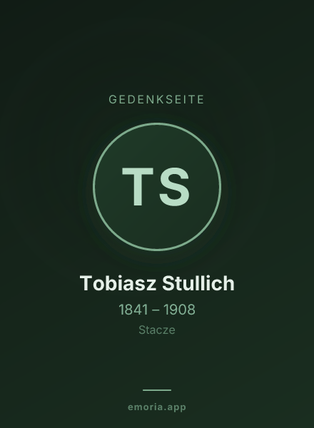 Gedenkportrait von Tobiasz Stullich