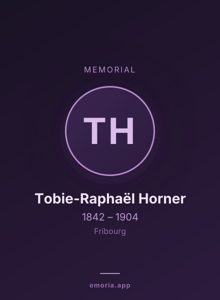 Memorial portrait of Tobie-Raphaël Horner