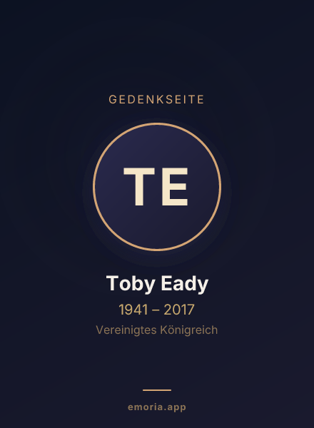 Gedenkportrait von Toby Eady