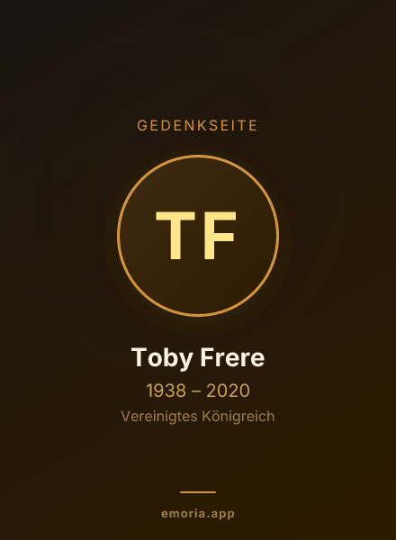 Gedenkportrait von Toby Frere
