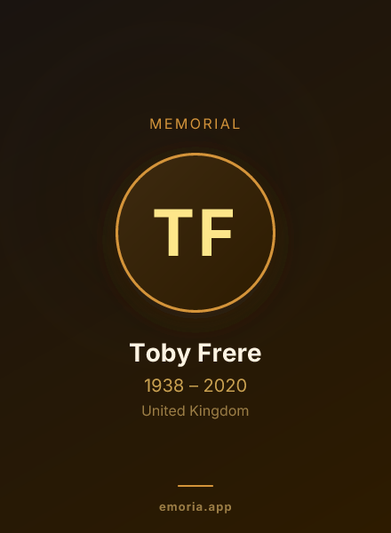 Memorial portrait of Toby Frere