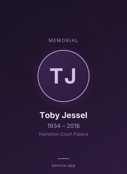 Memorial portrait of Toby Jessel