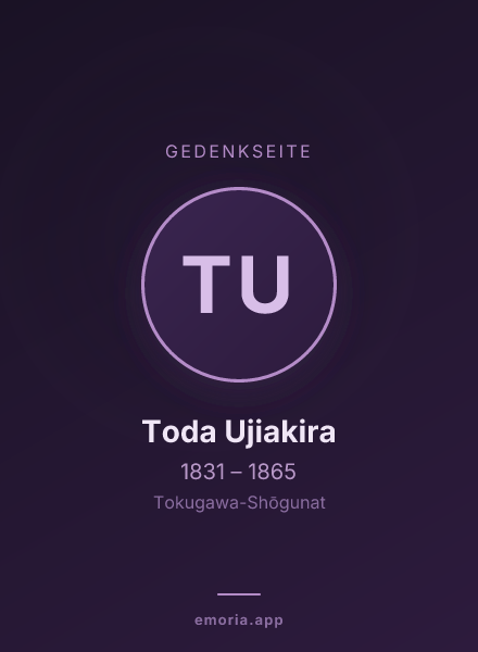 Gedenkportrait von Toda Ujiakira