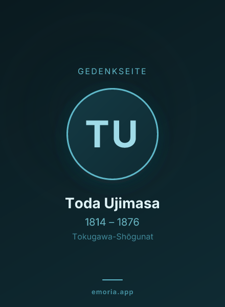 Gedenkportrait von Toda Ujimasa