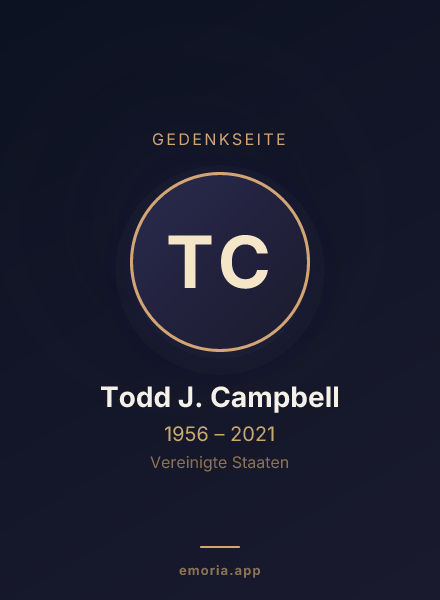 Gedenkportrait von Todd J. Campbell
