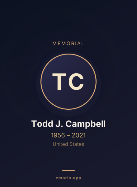 Memorial portrait of Todd J. Campbell