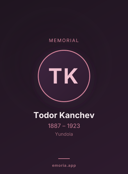 Memorial portrait of Todor Kanchev