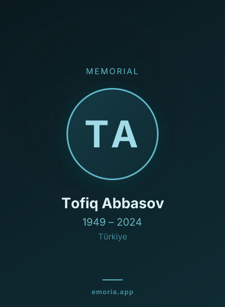 Memorial portrait of Tofiq Abbasov