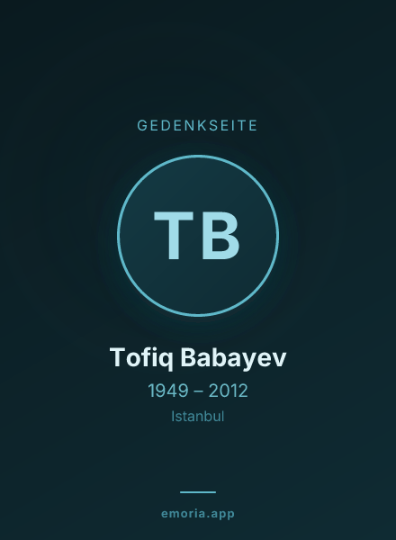 Gedenkportrait von Tofiq Babayev