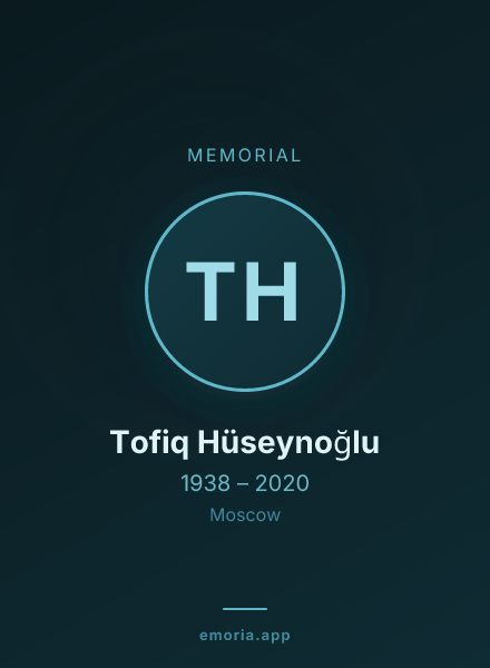 Memorial portrait of Tofiq Hüseynoğlu