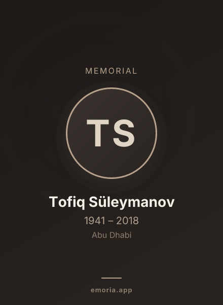 Memorial portrait of Tofiq Süleymanov