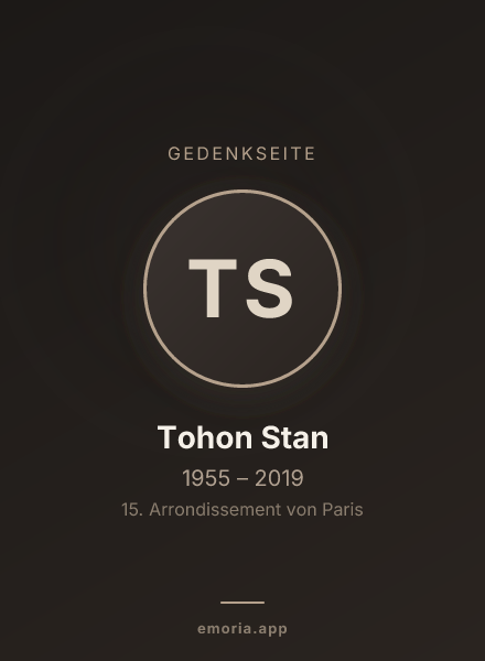 Gedenkportrait von Tohon Stan