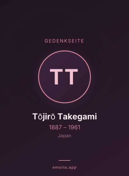Gedenkportrait von Tōjirō Takegami