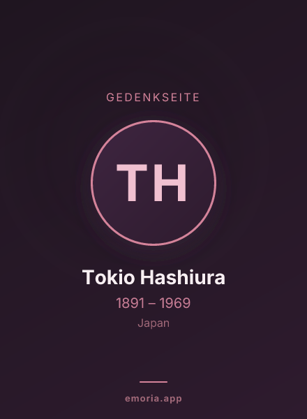 Gedenkportrait von Tokio Hashiura