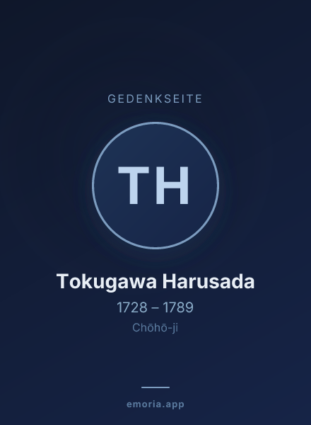 Gedenkportrait von Tokugawa Harusada