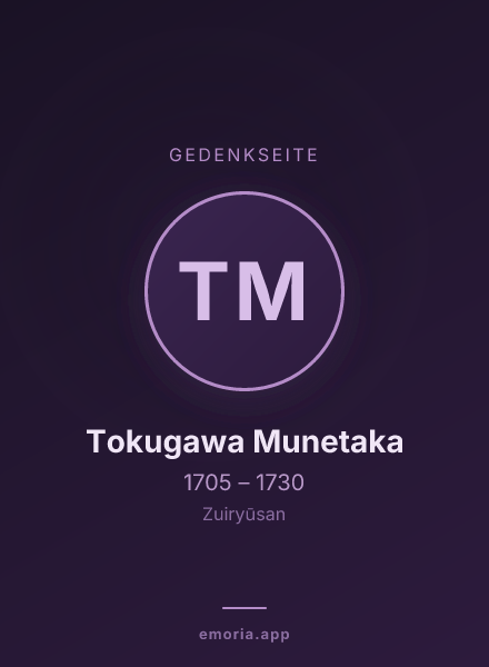 Gedenkportrait von Tokugawa Munetaka