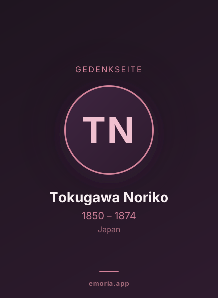 Gedenkportrait von Tokugawa Noriko