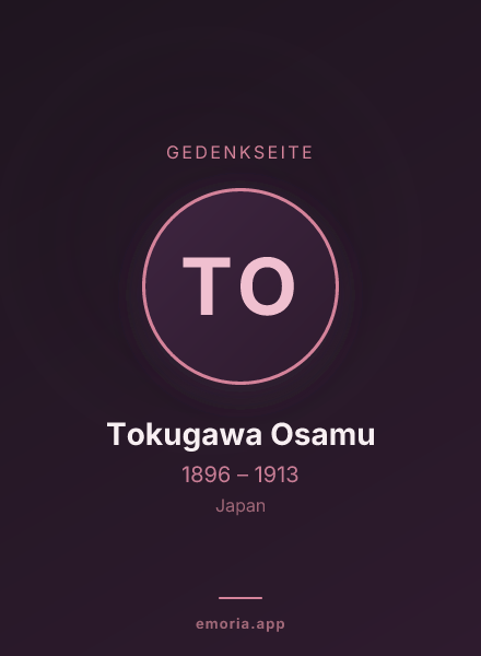 Gedenkportrait von Tokugawa Osamu