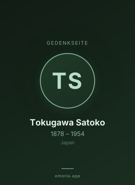 Gedenkportrait von Tokugawa Satoko