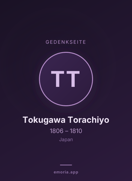 Gedenkportrait von Tokugawa Torachiyo