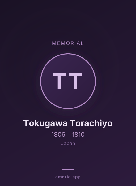 Memorial portrait of Tokugawa Torachiyo
