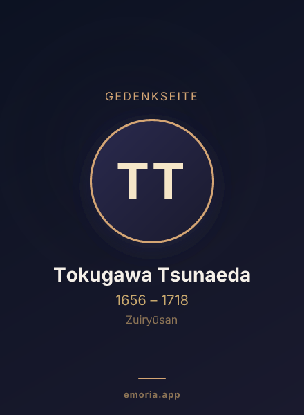 Gedenkportrait von Tokugawa Tsunaeda