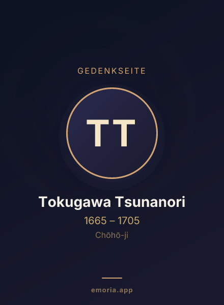 Gedenkportrait von Tokugawa Tsunanori