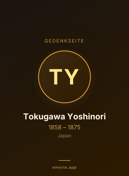 Gedenkportrait von Tokugawa Yoshinori