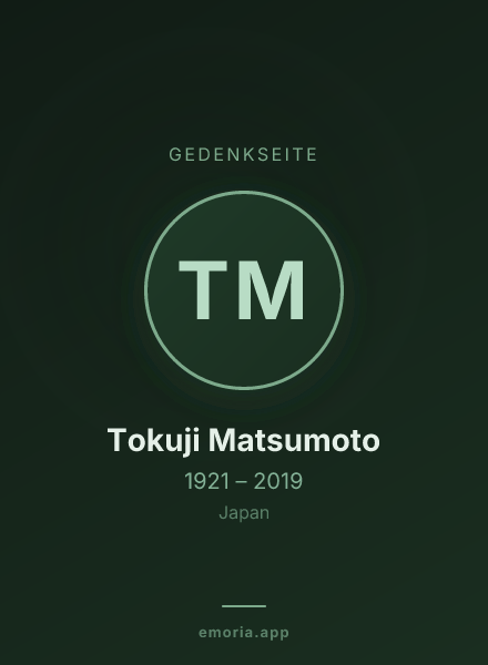 Gedenkportrait von Tokuji Matsumoto