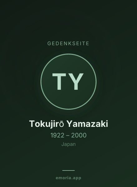 Gedenkportrait von Tokujirō Yamazaki