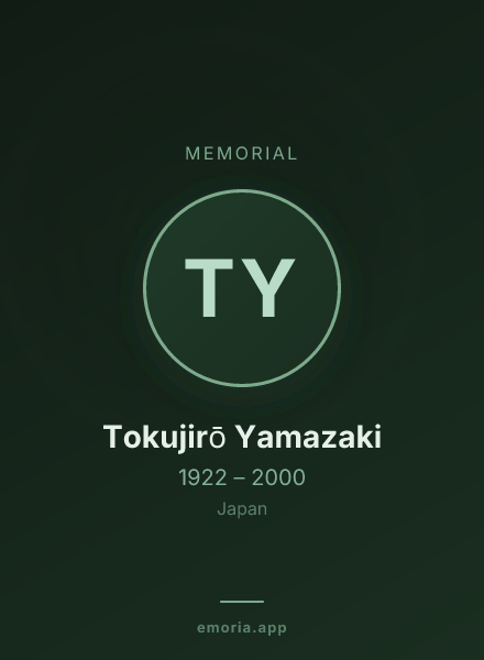 Memorial portrait of Tokujirō Yamazaki