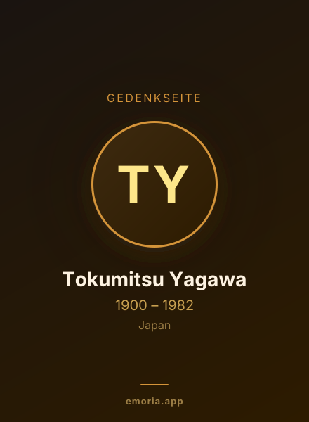 Gedenkportrait von Tokumitsu Yagawa