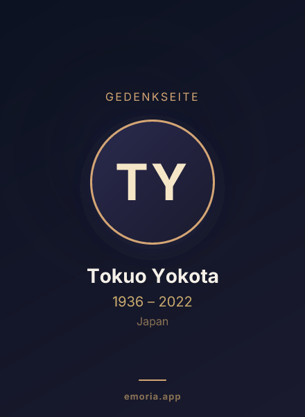 Gedenkportrait von Tokuo Yokota