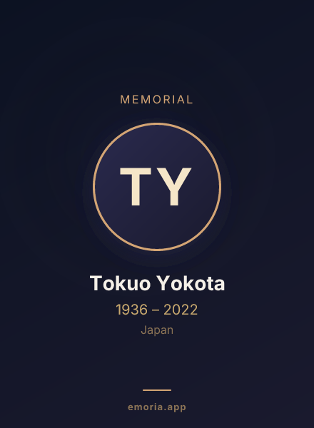 Memorial portrait of Tokuo Yokota